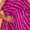 Hot Pink Cotton Saree with Blouse Piece - Image 7