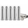 Stainless Steel Shine Water Bottle 6000 ml Bottle (Pack of 6, Steel/Chrome, Steel)