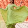 Pista Silver Embroidery Dress Set - Image 4
