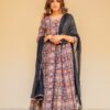 Black Bagru Print Dress Set - Image 5