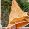 Mustard Dabu Print Cotton Dress Set - Image 4
