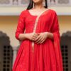 Sassy Red Chikankari Suit - Image 7