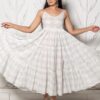 Blue & White Geometric Block Print Tyre Dress - Image 2