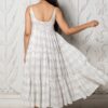 Blue & White Geometric Block Print Tyre Dress - Image 3