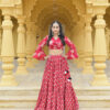 Red Ajrakh Lehenga Choli