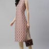 Multi Color Digital Printed Straight Kurta with Pant - Image 5