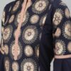 Blue Color Foil Print Straight Kurta - Image 4
