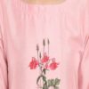 women's Pink color Straight Digital Print Kurta Palazzo set - Image 5