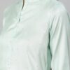 Blue Color Foil Print Straight Kurta - Image 4