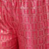 Pink Color Foil Print Straight Kurta And with Plazzo - Image 6