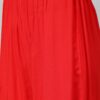Red Colour Khadi Print Straight Polyester Rayon Kurta With Palazzo / Salwar Suit Set - Image 5