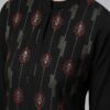 Black Color Foil Print Straight Kurta - Image 4