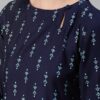 Blue Color Khari Print Straight Kurta And Palazzo Set - Image 4