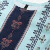 Blue Color Screen Print Straight Kurta - Image 4