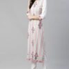 Cream Color Digital Printed Straight Kurta - Image 2