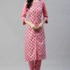 Pink Color Digital Printed Straight Kurta And Pant Set