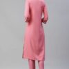 Pink Color Digital Printed Straight Kurta And Pant Set - Image 3