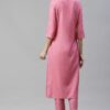 Pink Color Digital Printed Straight Kurta with Pant - Image 3