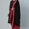 Black Color Foil Print Straight Kurta Pant And Dupatta Set - Image 5