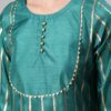 Green Color Foil Print Straight Kurta,Pant And Dupatta Set - Image 4