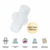 Avni Natural Cotton 240MM Sanitary Pads (R, Pack of 24) with Paper Disposal Bags | Low flow - Image 4