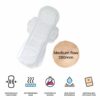 Avni Natural Cotton Sanitary Pads (6L+6XL, Combo Pack of 12) with Paper Disposable Bags | Medium & Heavy flow - Image 3
