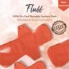 Avni Fluff Washable Cloth Pads, 2 L + 2 XL (2 X 280MM + 2 X 330MM, Pack of 4) | Antimicrobial Reusable Cloth Sanitary Pad | With Cloth Storage pouch