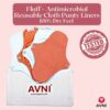 Avni Fluff Washable Panty Liner (190MM, Pack of 4) | Antimicrobial | With Storage pouch | Everyday use