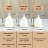 Avni Reusable Menstrual Cup for women - Large with Antimicrobial cloth wipe and pouch |Odor & Rash free | Infection free | Medical Grade Silicone | No added color (1 pc with cloth pouch, 36 ml) - Image 6