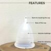 Avni Reusable Menstrual Cup for women - Large with Antimicrobial cloth wipe and pouch |Odor & Rash free | Infection free | Medical Grade Silicone | No added color (1 pc with cloth pouch, 36 ml) - Image 7
