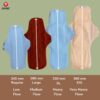 Avni Lush Certified 100% Organic Cotton Washable Cloth Pads, XXL Size (XXL-360MM, Pack of 4) | Antimicrobial Reusable Cloth Sanitary Pad | With Cloth Storage pouch - Image 5