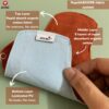Avni Lush Certified 100% Organic Cotton Washable Cloth Pads, 1 R + 1 L (1 X 240MM + 1 X 280MM, Pack of 2) | Antimicrobial Reusable Cloth Sanitary Pad | With Cloth Storage pouch - Image 3