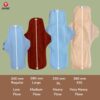 Avni Lush Certified 100% Organic Cotton Washable Cloth Pads, 1 R + 1 L (1 X 240MM + 1 X 280MM, Pack of 2) | Antimicrobial Reusable Cloth Sanitary Pad | With Cloth Storage pouch - Image 5