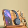 Classy Wooden Desk Organizer for Keys, Phone, Headphone & Watch