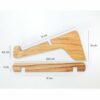 H-Shaped Wooden Laptop Stand - Image 2