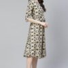 Poly Rayon Multicolor Colored Digital Printed Flared Ethnic Kurta / Ethnic Dress - Image 2