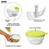 3 in 1 Vegetable Chopper/Slicer/Cutter - Manual/Handy Chopper for Kitchen and Household - Image 4