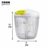 3 in 1 Vegetable Chopper/Slicer/Cutter - Manual/Handy Jumbo Chopper for Kitchen and Household - Image 2