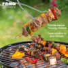 Barbeque Tong - Stainless Steel - Kitchen and Outdoor Utensils - Tong for Cooking / Serving / BBQ - 23.7 cm Pack of 1 - Image 5