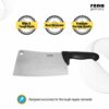 Meat Chopper Butcher Knife - Meat Cleaver & Slicing Knife - Chinese Chopper Knife - 7 Inch - Image 2