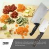 Meat Chopper Butcher Knife - Meat Cleaver & Slicing Knife - Chinese Chopper Knife - 7 & 2.5 Inch - Image 5