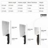 Meat Chopper Butcher Knife - Meat Cleaver & Slicing Knife - Chinese Chopper Knife - 7 & 2.5 Inch - Image 6