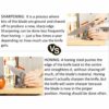 V - Knife Sharpener - Manual Knife Sharpening Tool for Kitchen/Household - Honing/Sharpening Knives - Image 4