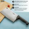 Meat Chopper Butcher Knife - Meat Cleaver & Slicing Knife - Chinese Chopper Knife - 8.5 Inch - Image 5