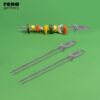 Barbeque Skewers - Stainless Steel Meat Fork - Tandoori Stick - Skewers for Tandoor / BBQ / Grill - 2 Piece