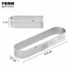Perforated Tart Ring - Tart Ring for Baking - Oval Tart Mould - Cake Mousse Ring Mold - 3 Pieces Set (145x20 mm) - Image 5
