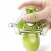 Peeler for Vegetables - Fruit Slicer - Ideal for Creating Serrated Juliennes - Stainless Steel Blades - Blade Types: Plain, Serrated & Julienne - Image 5