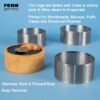 Perforated Tart Ring - Tart Ring for Baking - Round Tart Mould - Cake Mousse Ring Mold - 3 Pieces Set (80x20 mm) - Image 3