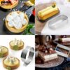 Perforated Tart Ring - Tart Ring for Baking - Round Tart Mould - Cake Mousse Ring Mold - 3 Pieces Set (80x20 mm) - Image 5