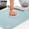 Silicone Baking Mat - Non Stick Heat Resistant - Dough Kneading Reusable Mat with Measurement - Kitchen Platform Sheet